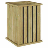 vidaXL Plantkisten Bruin 33 x 33 x 45 cm Geïmpregneerd grenenhout