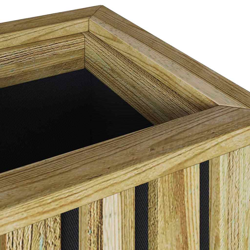 vidaXL Plantkisten Bruin 33 x 33 x 45 cm Geïmpregneerd grenenhout