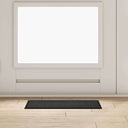 vidaXL Deurmat Antraciet 60 x 40 x 1.2 cm Teddy Stof