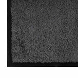 vidaXL Deurmat Antraciet 60 x 40 x 1.2 cm Teddy Stof
