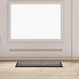 vidaXL Deurmat Antraciet 60 x 40 x 1.2 cm Teddy Stof