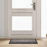 vidaXL Deurmat Antraciet 60 x 40 x 1.2 cm Teddy Stof