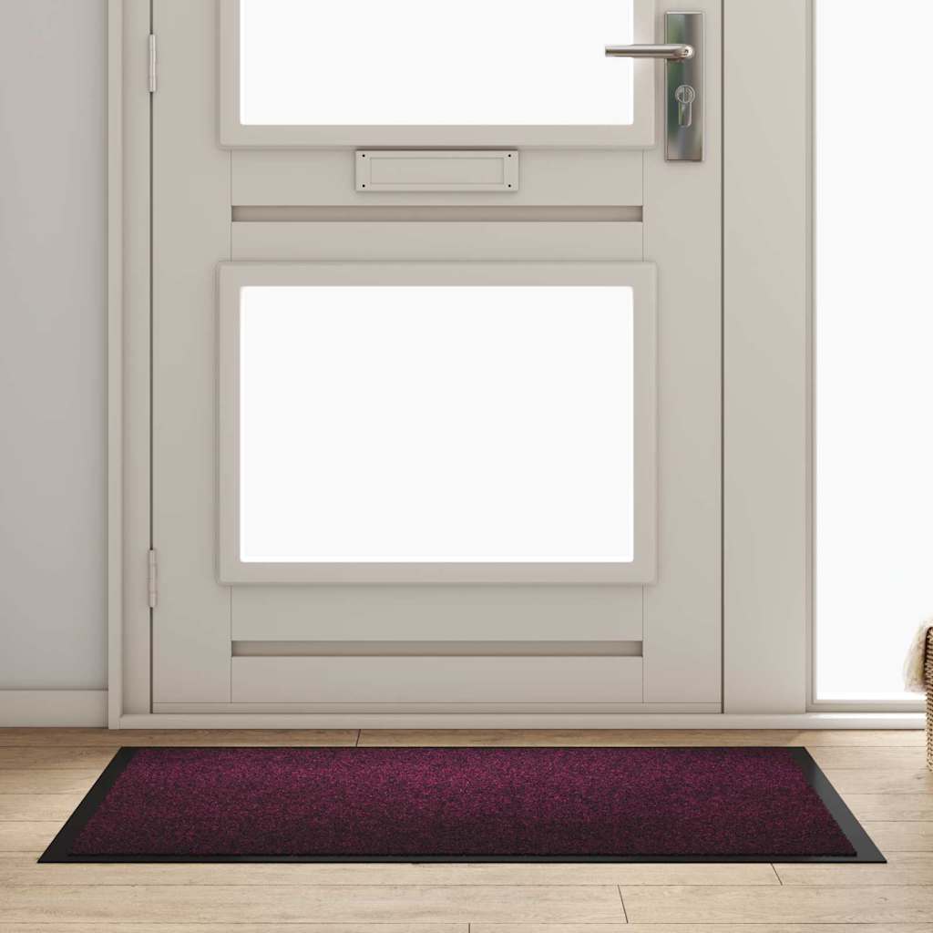 vidaXL Deurmat Antraciet 60 x 40 x 1.2 cm Teddy Stof