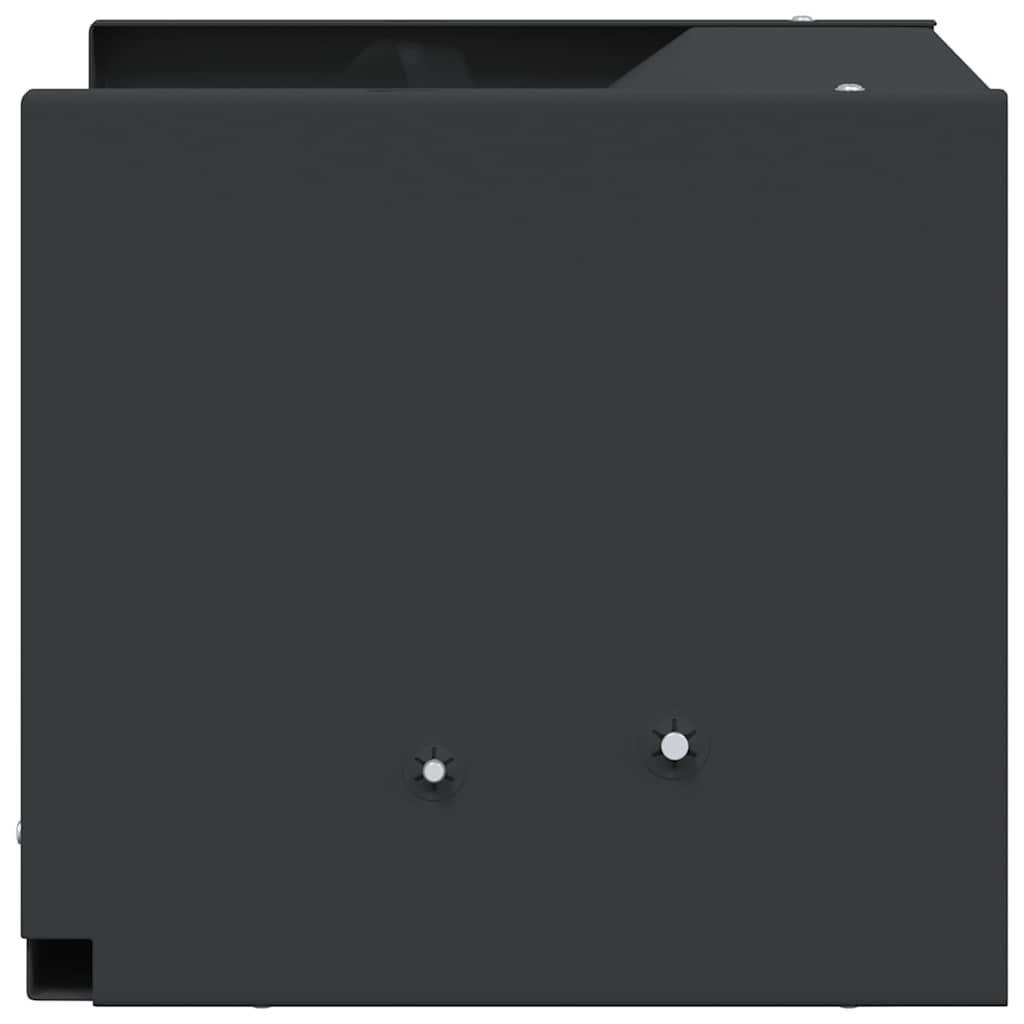 vidaXL Pellet Trap Box Black 29 x 22 x 20 cm Steel