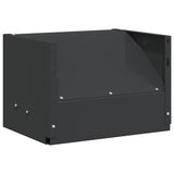 vidaXL Pellet Trap Box Black 29 x 22 x 20 cm Steel