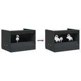 vidaXL Pellet Trap Box Black 29 x 22 x 20 cm Steel