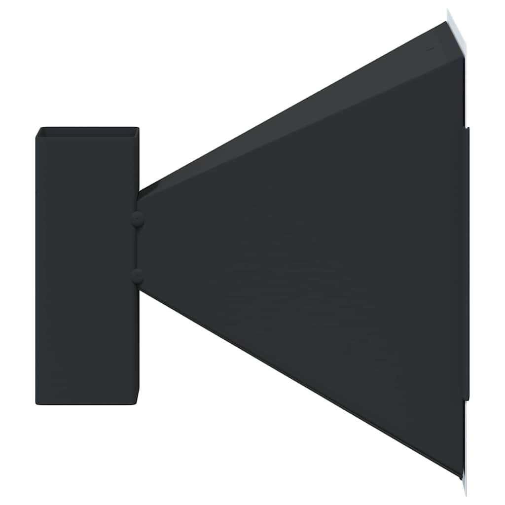 vidaXL Kogelvanger Zwart 17.5 x 17.5 x 17 cm Staal
