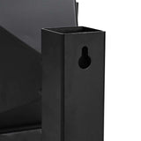 vidaXL Kogelvanger Zwart 17.5 x 17.5 x 17 cm Staal