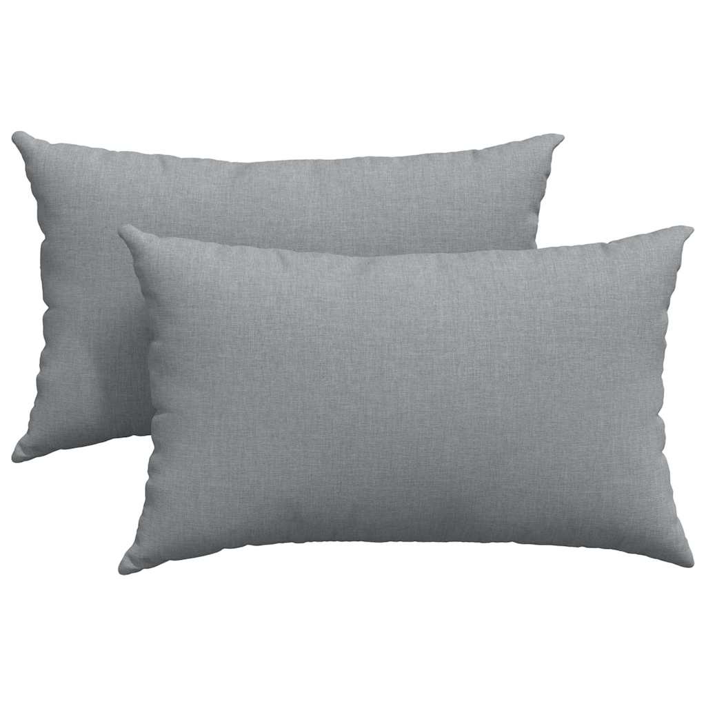vidaXL Zitkussens 2 pcs Lichtgrijs 50 x 30 cm Stof