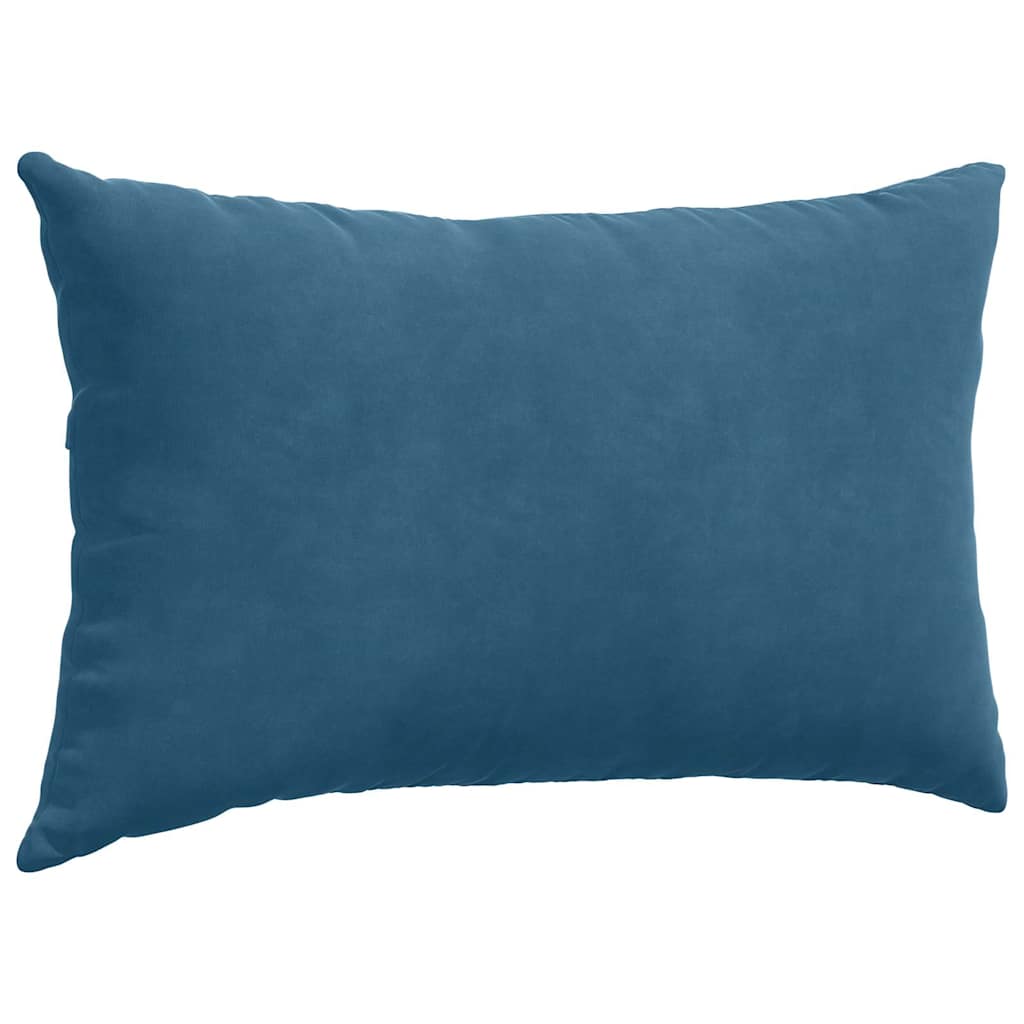 vidaXL Zitkussens 2 pcs Blauw 50 x 30 cm Corduroy stof