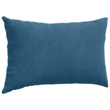 vidaXL Zitkussens 2 pcs Blauw 50 x 30 cm Corduroy stof