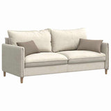 vidaXL Zitkussens 2 pcs Taupe 60 x 40 cm Stof