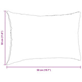 vidaXL Zitkussens 2 pcs Taupe 60 x 40 cm Stof