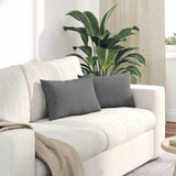 vidaXL Zitkussens 2 pcs Taupe 60 x 40 cm Stof