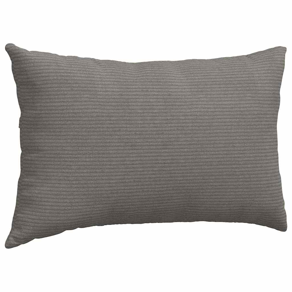 vidaXL Zitkussens 2 pcs Lichtgrijs 50 x 30 cm Corduroy stof