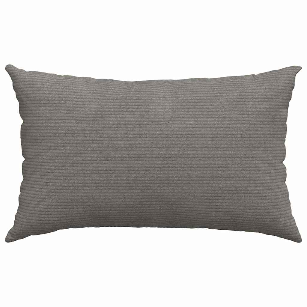 vidaXL Zitkussens 2 pcs Lichtgrijs 50 x 30 cm Corduroy stof