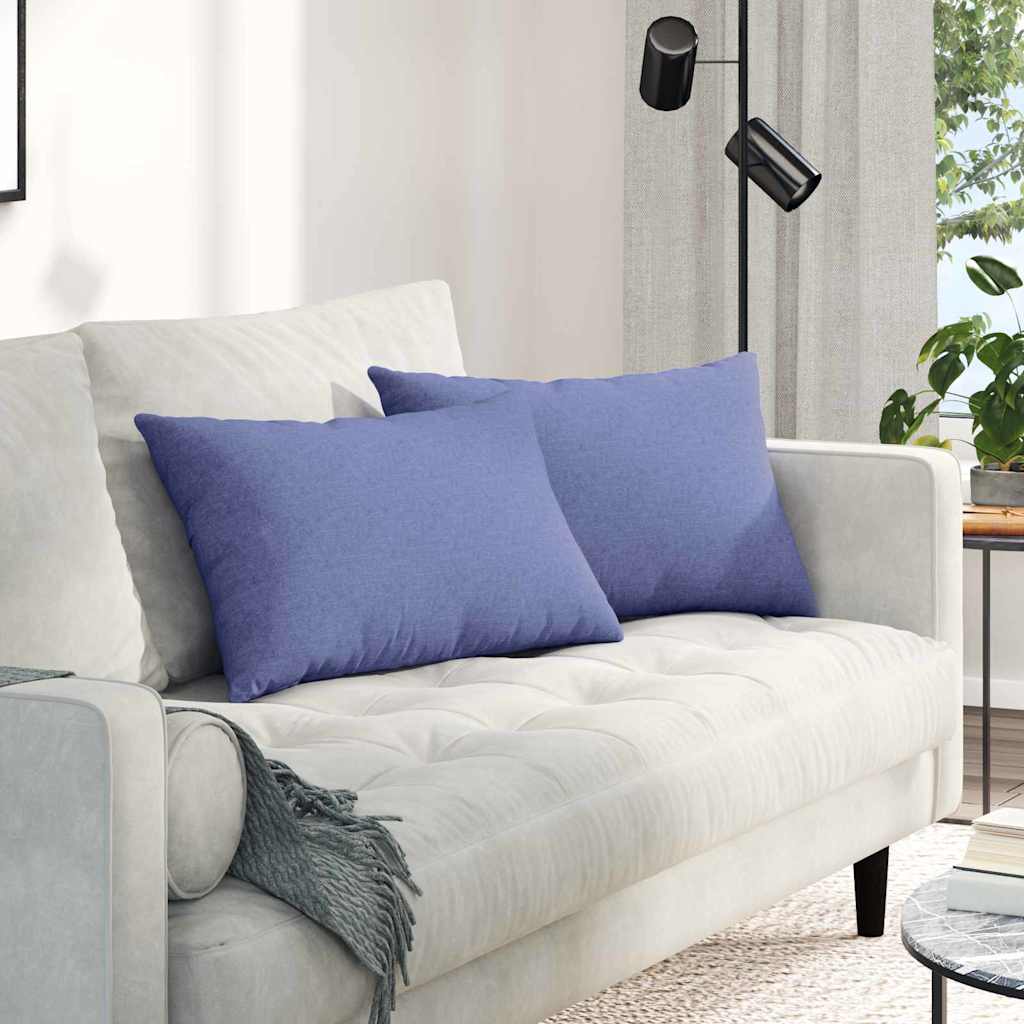 vidaXL Zitkussens 2 pcs Lichtgrijs 50 x 30 cm Stof