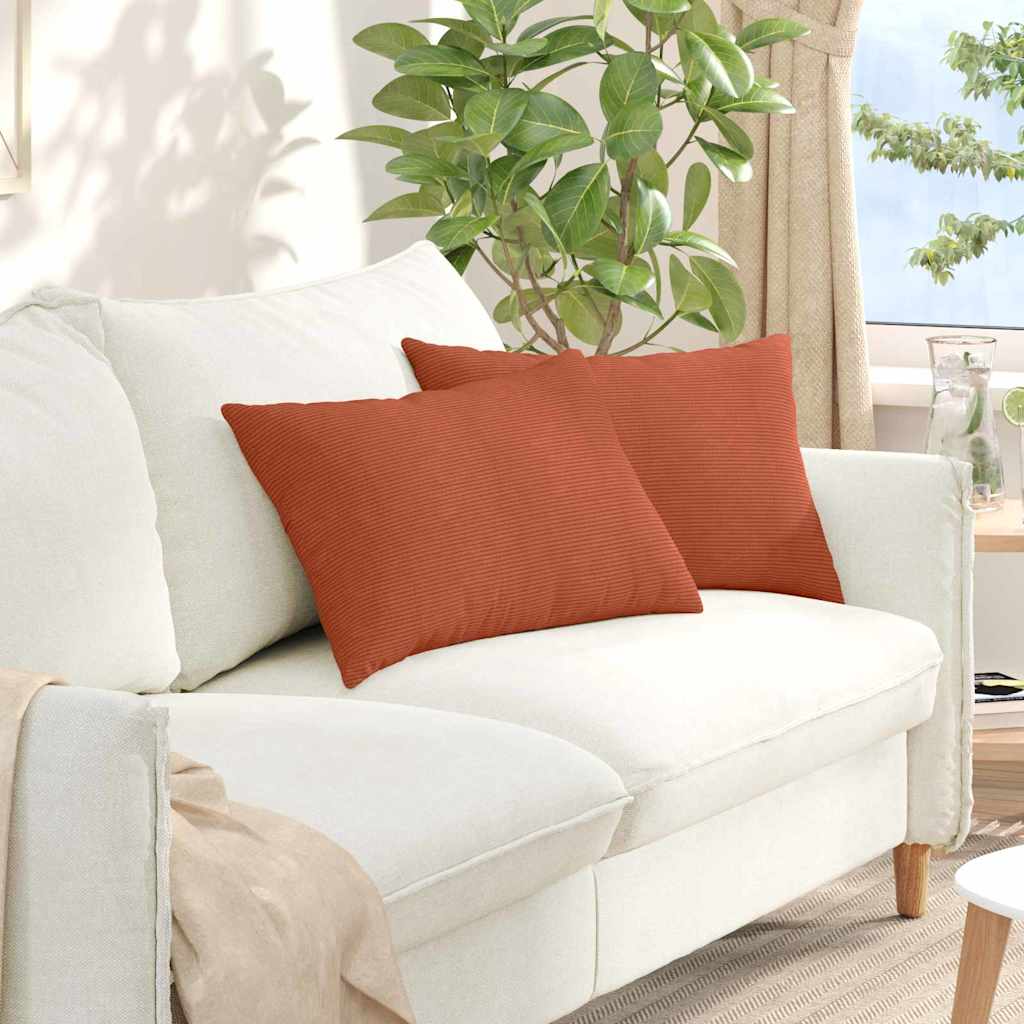 vidaXL Zitkussens 2 pcs Lichtgrijs 50 x 30 cm Corduroy stof