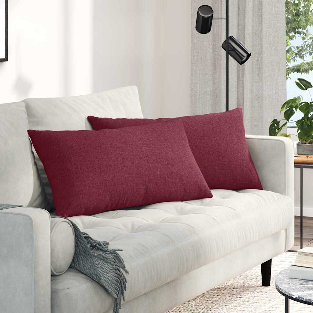 vidaXL Zitkussens 2 pcs Lichtgrijs 50 x 30 cm Stof