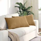 vidaXL Zitkussens 2 pcs Blauw 50 x 30 cm Corduroy stof