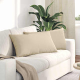 vidaXL Zitkussens 2 pcs Taupe 60 x 40 cm Stof