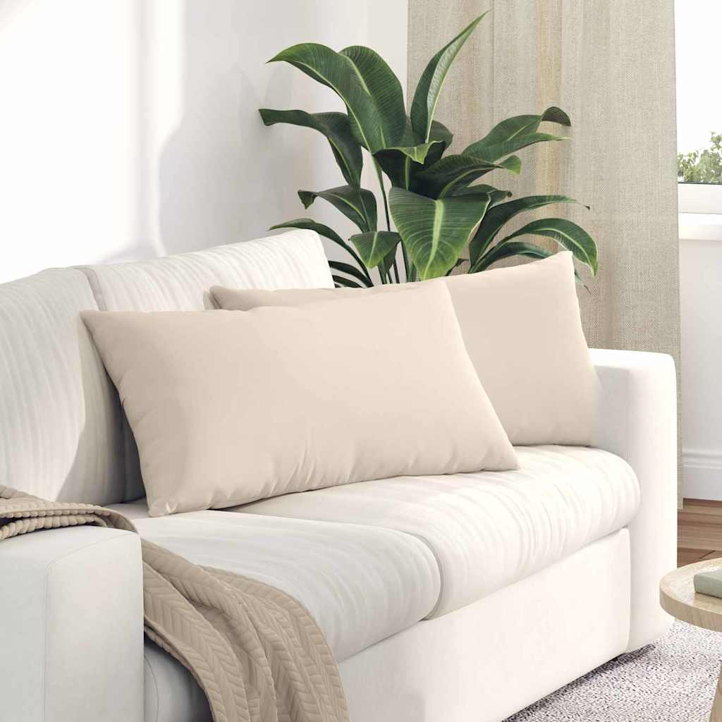 vidaXL Zitkussens 2 pcs Taupe 60 x 40 cm Stof
