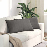 vidaXL Zitkussens 2 pcs Lichtgrijs 50 x 30 cm Corduroy stof
