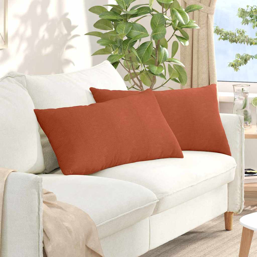 vidaXL Zitkussens 2 pcs Lichtgrijs 50 x 30 cm Corduroy stof