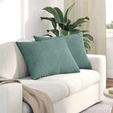vidaXL Zitkussens 2 pcs Blauw 50 x 30 cm Corduroy stof