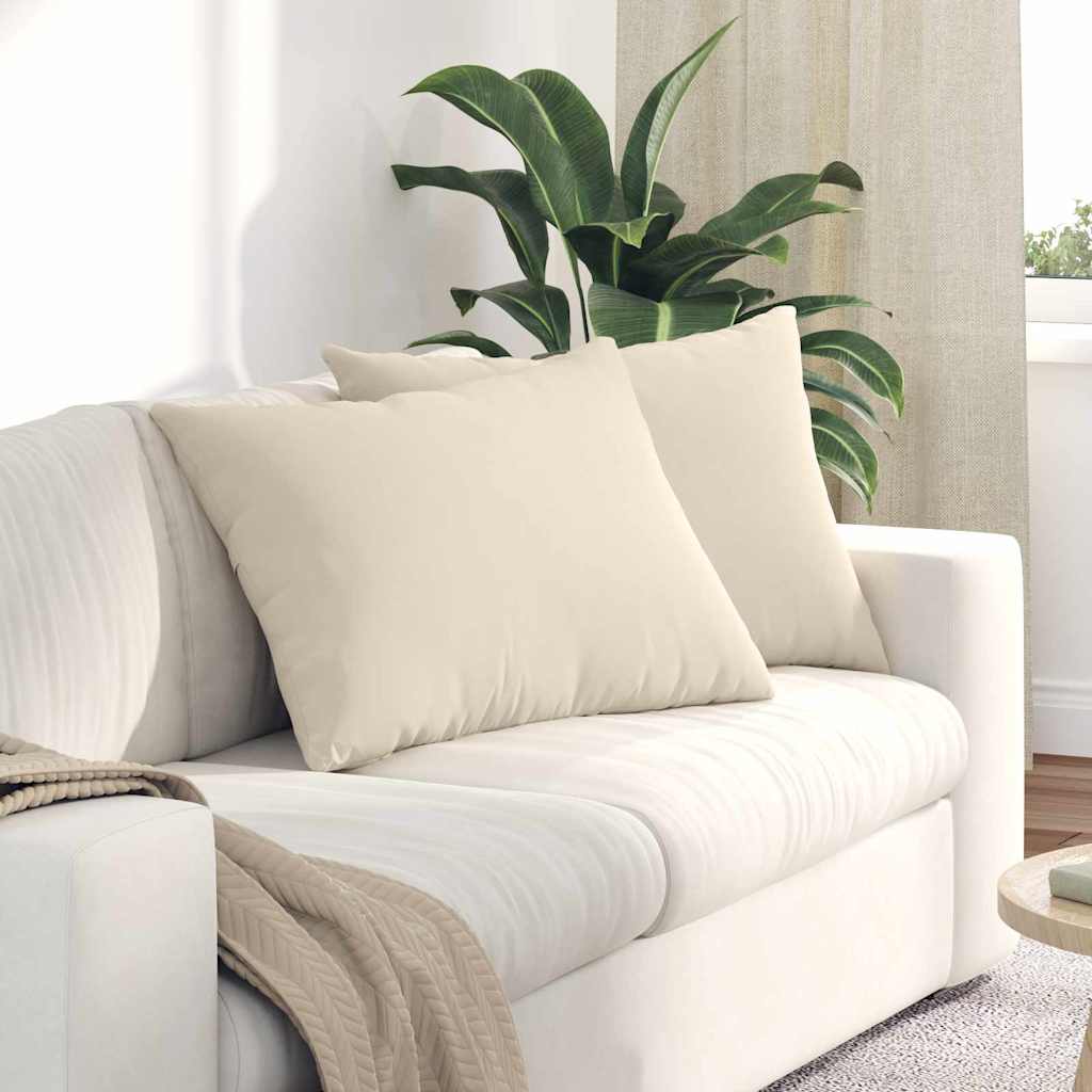 vidaXL Zitkussens 2 pcs Taupe 60 x 40 cm Stof