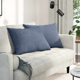 vidaXL Zitkussens 2 pcs Lichtgrijs 50 x 30 cm Corduroy stof