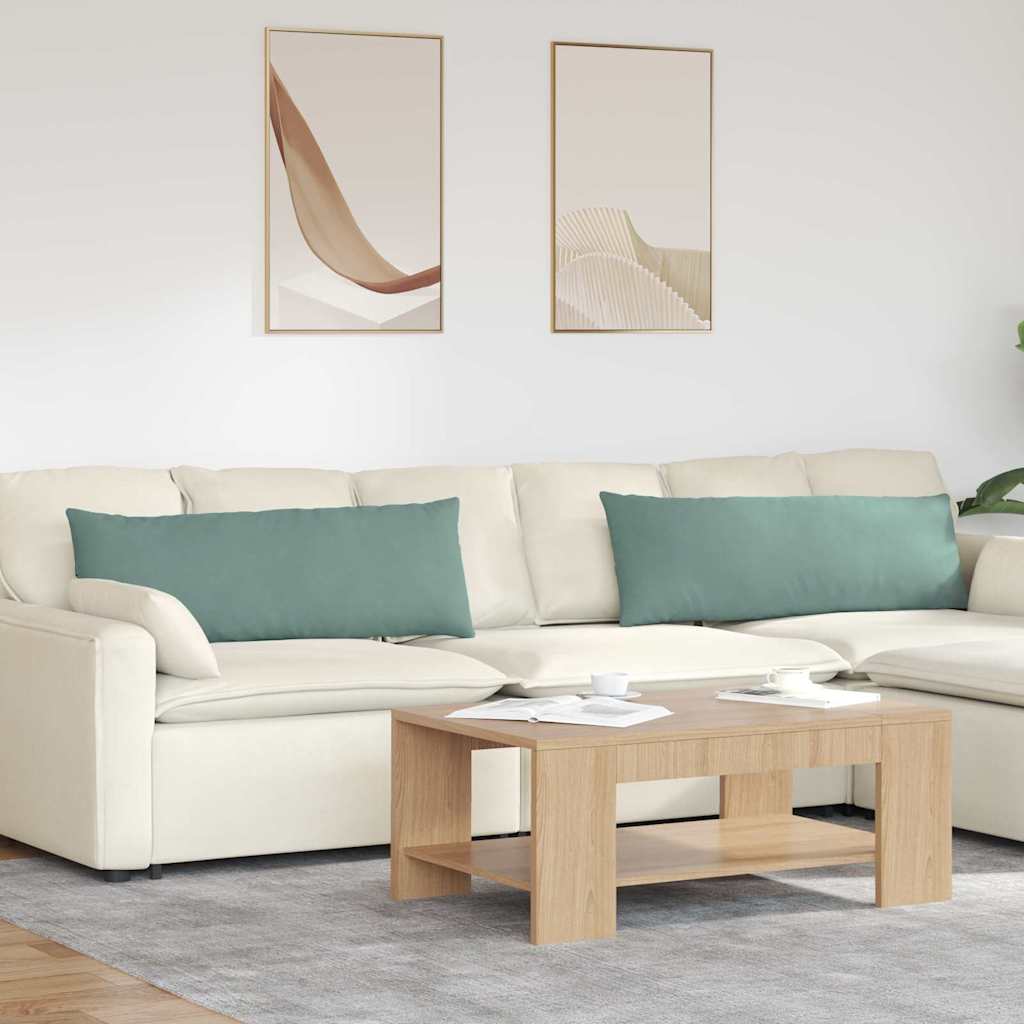 vidaXL Zitkussens 2 pcs Blauw 50 x 30 cm Corduroy stof