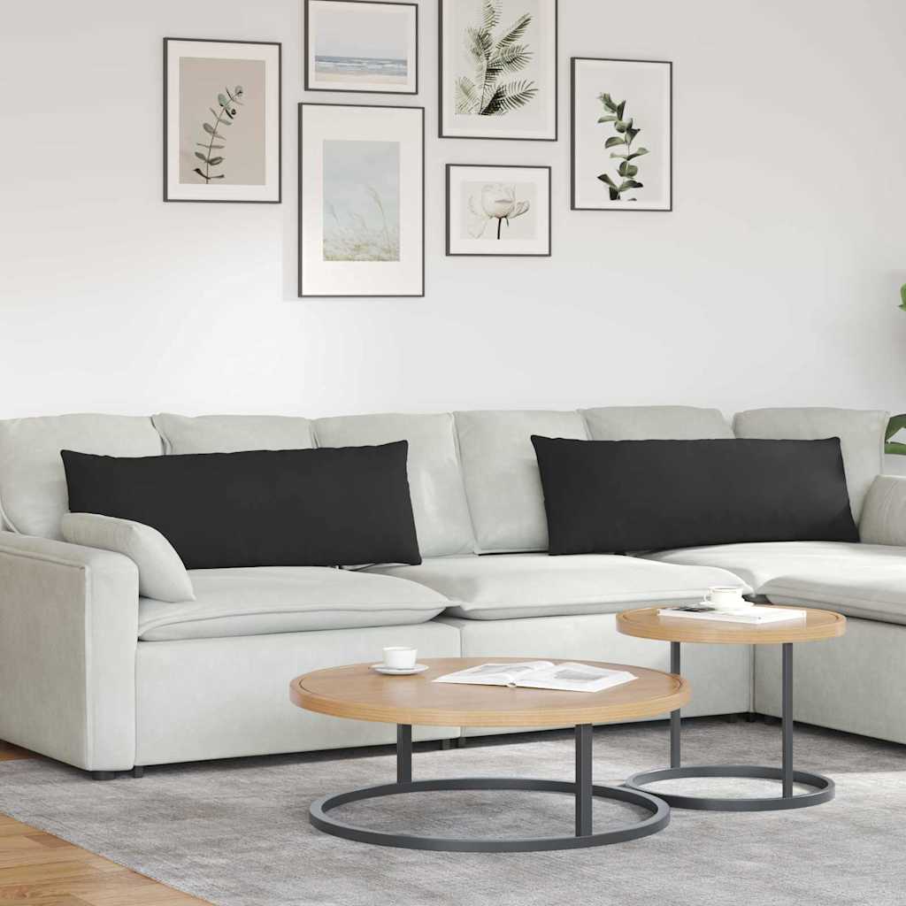 vidaXL Zitkussens 2 pcs Taupe 60 x 40 cm Stof