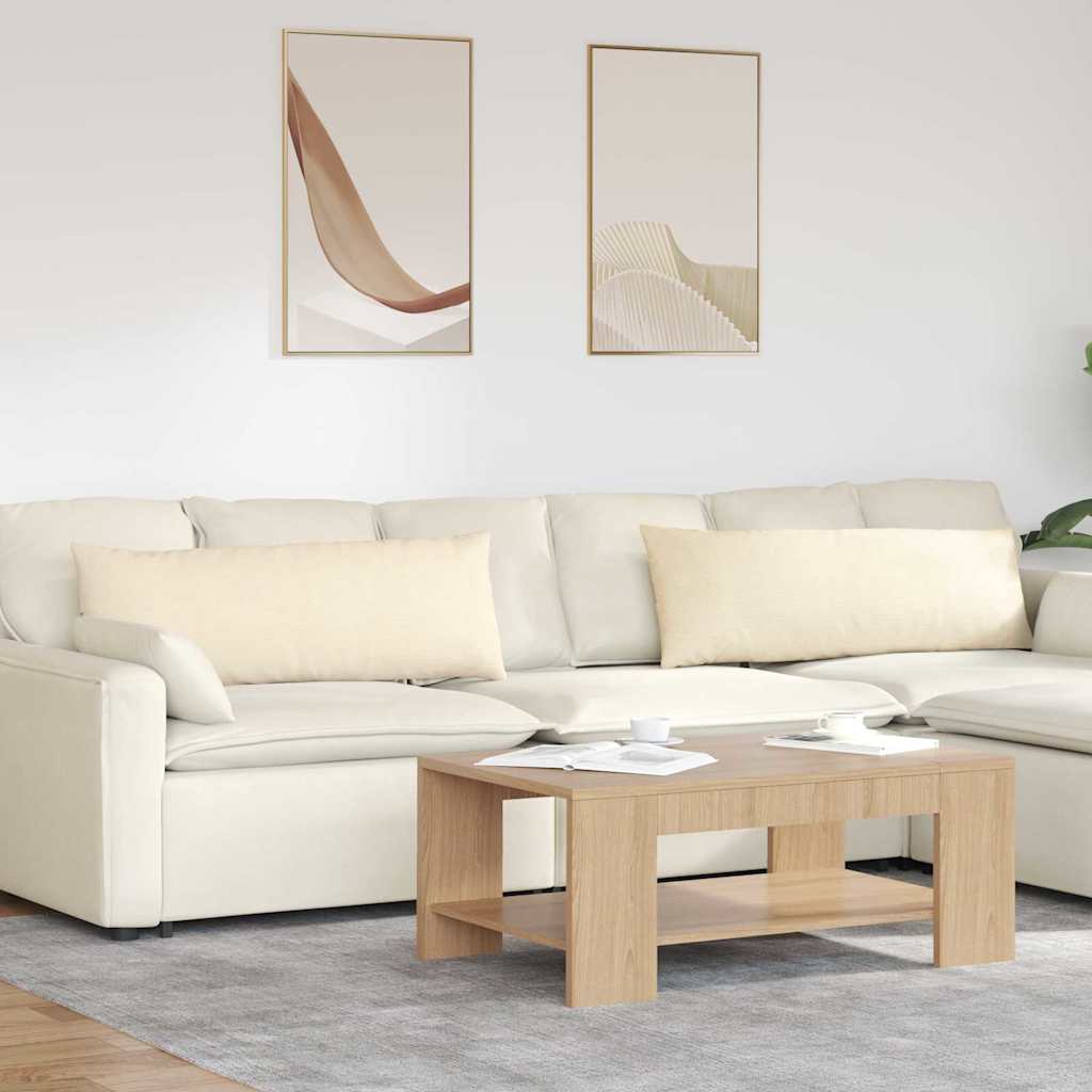 vidaXL Zitkussens 2 pcs Lichtgrijs 50 x 30 cm Corduroy stof