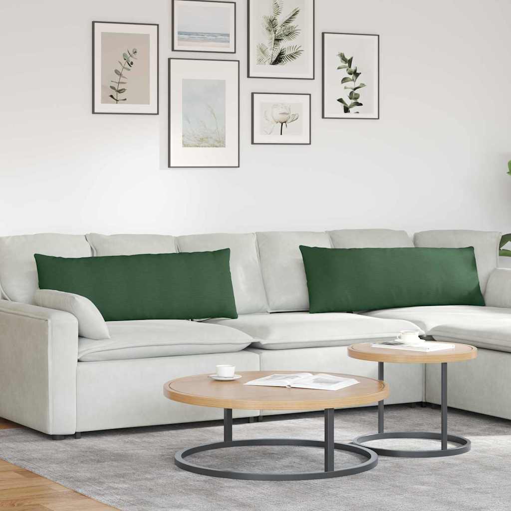 vidaXL Zitkussens 2 pcs Lichtgrijs 50 x 30 cm Corduroy stof