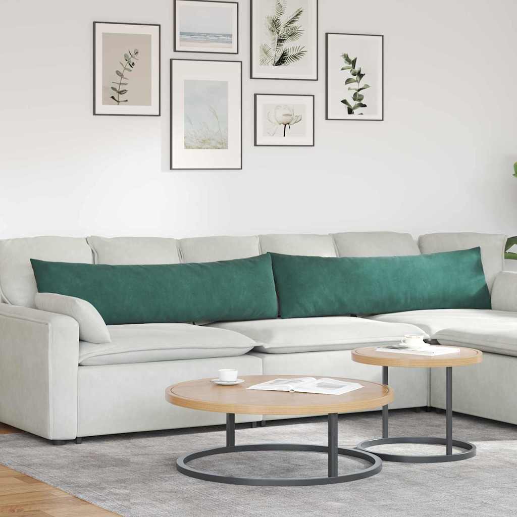 vidaXL Zitkussens 2 pcs Blauw 50 x 30 cm Corduroy stof