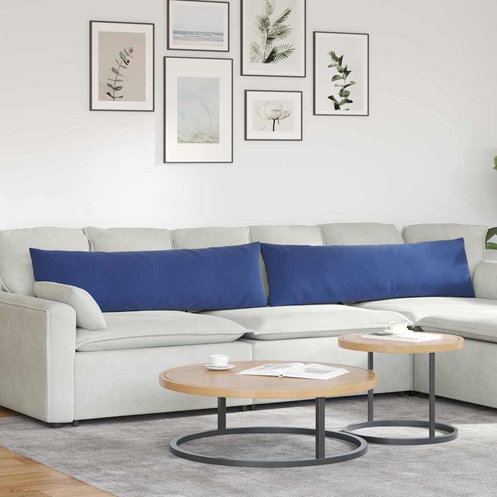 vidaXL Zitkussens 2 pcs Blauw 50 x 30 cm Corduroy stof