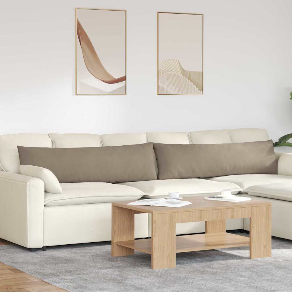 vidaXL Zitkussens 2 pcs Taupe 60 x 40 cm Stof