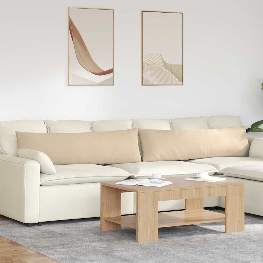 vidaXL Zitkussens 2 pcs Taupe 60 x 40 cm Stof