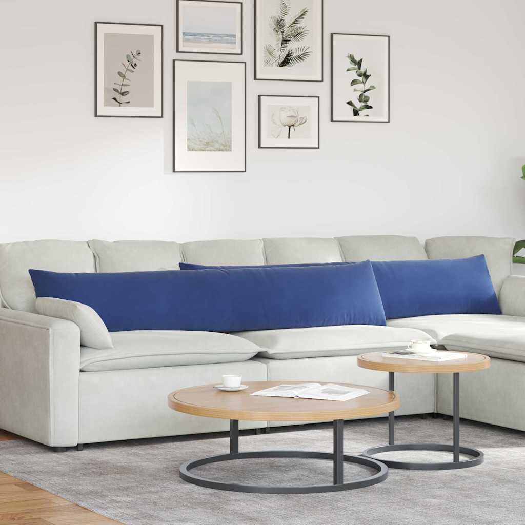 vidaXL Zitkussens 2 pcs Blauw 50 x 30 cm Corduroy stof