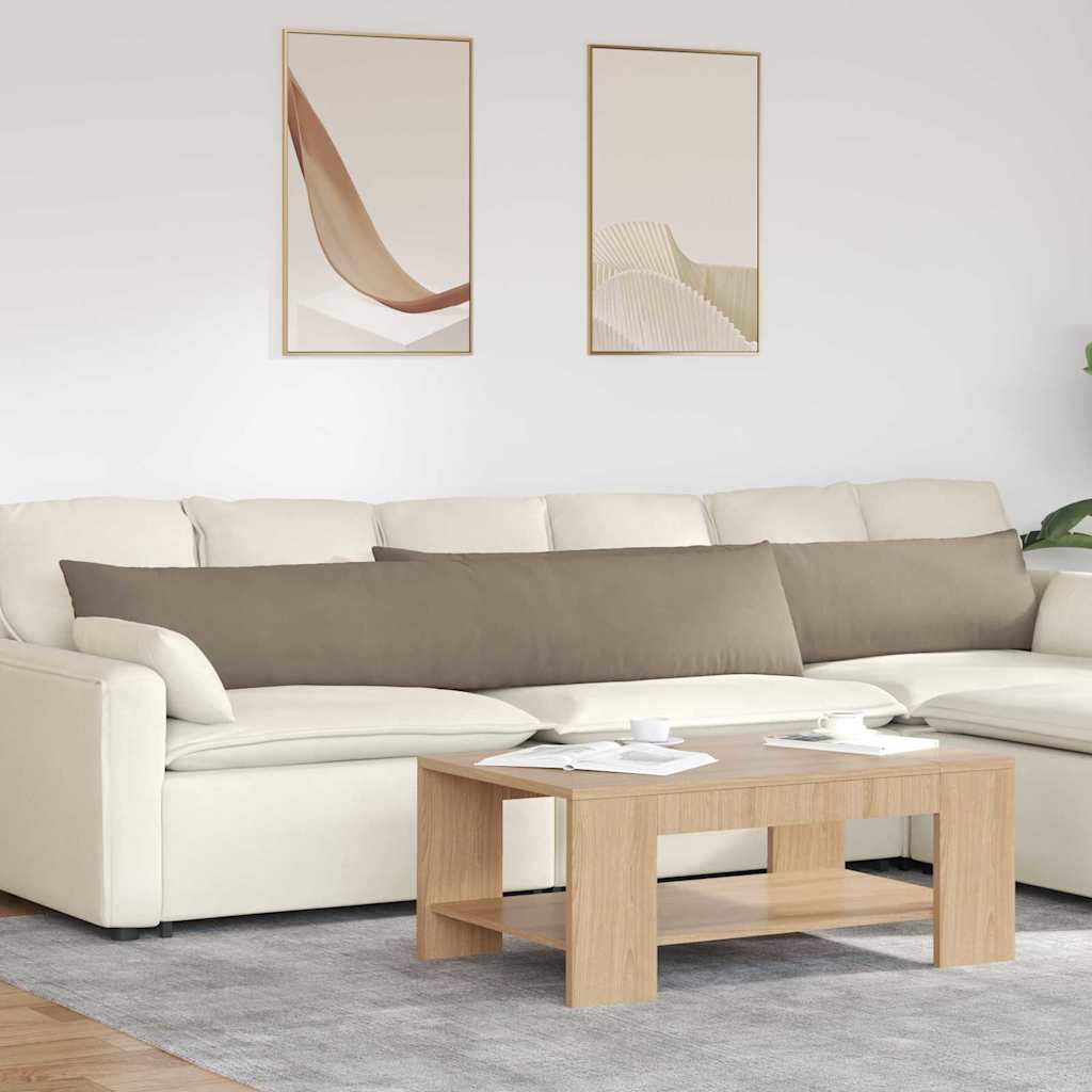 vidaXL Zitkussens 2 pcs Taupe 60 x 40 cm Stof