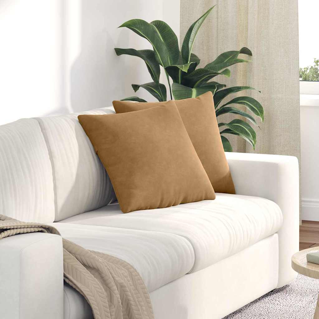 vidaXL Zitkussens 2 pcs Blauw 50 x 30 cm Corduroy stof