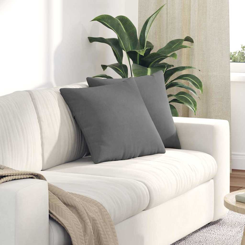 vidaXL Zitkussens 2 pcs Taupe 60 x 40 cm Stof