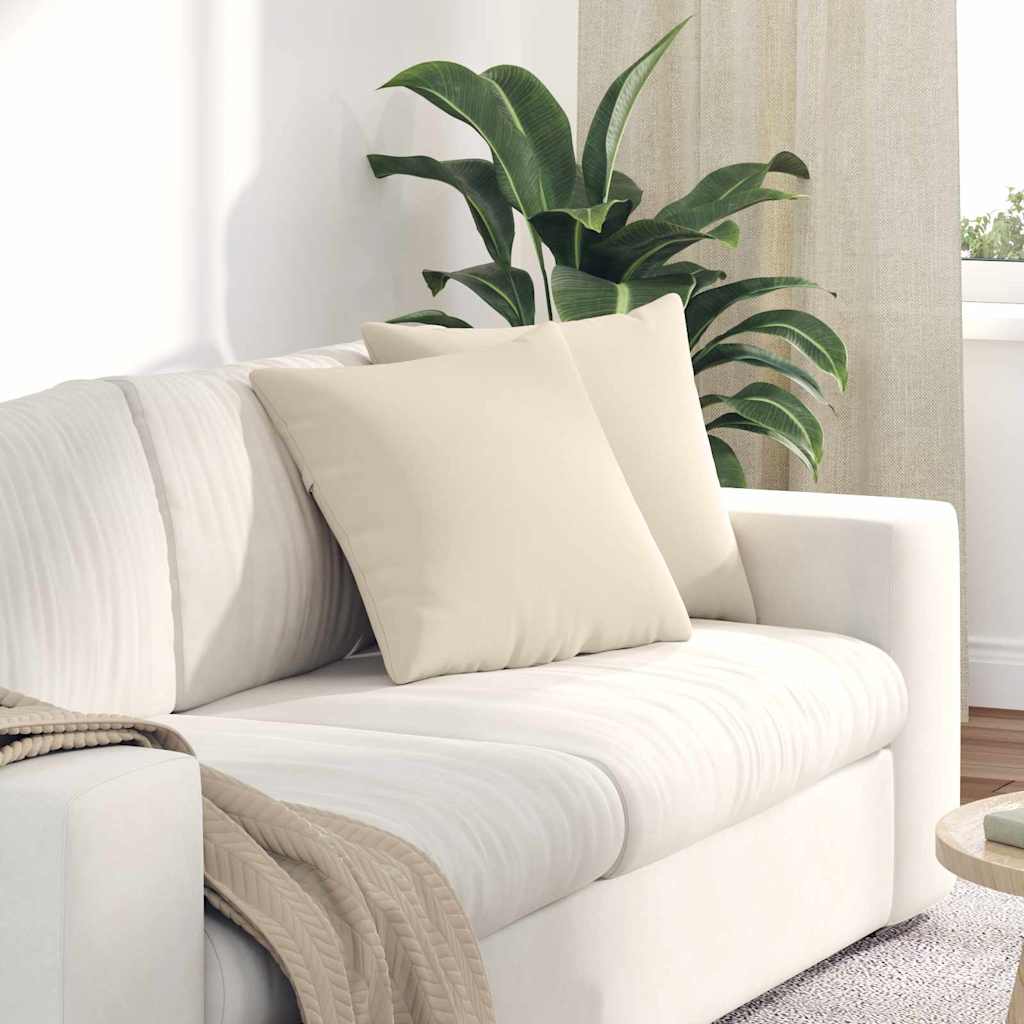 vidaXL Zitkussens 2 pcs Taupe 60 x 40 cm Stof