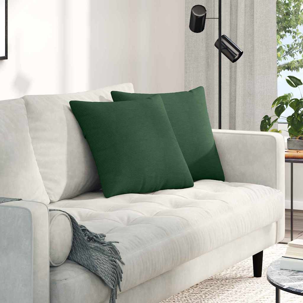 vidaXL Zitkussens 2 pcs Lichtgrijs 50 x 30 cm Corduroy stof