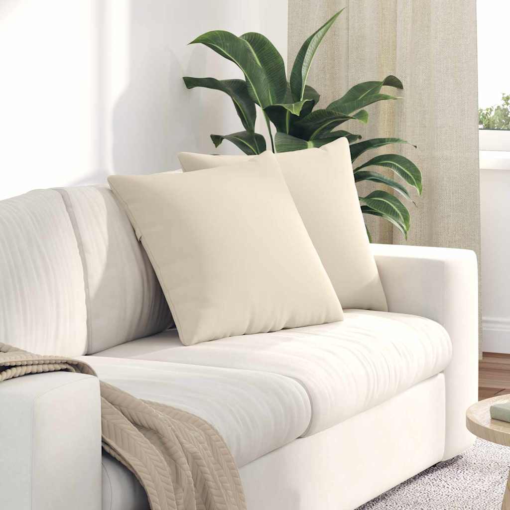 vidaXL Zitkussens 2 pcs Taupe 60 x 40 cm Stof