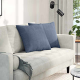 vidaXL Zitkussens 2 pcs Lichtgrijs 50 x 30 cm Corduroy stof