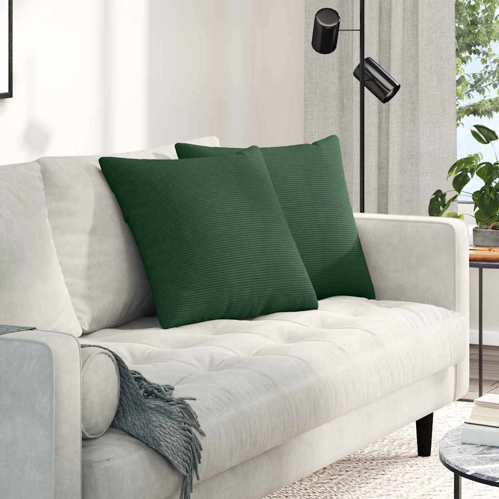 vidaXL Zitkussens 2 pcs Lichtgrijs 50 x 30 cm Corduroy stof