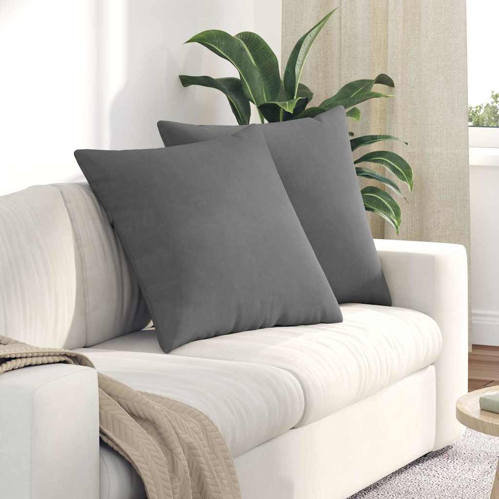 vidaXL Zitkussens 2 pcs Taupe 60 x 40 cm Stof