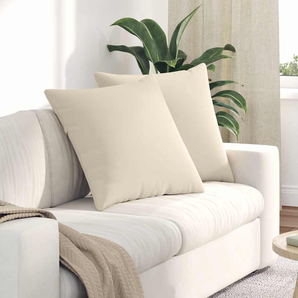vidaXL Zitkussens 2 pcs Taupe 60 x 40 cm Stof